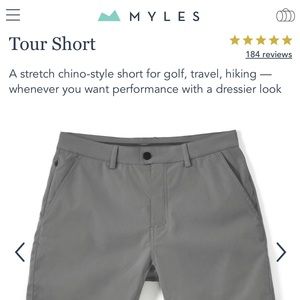 Brand New!!! Myles tour shorts